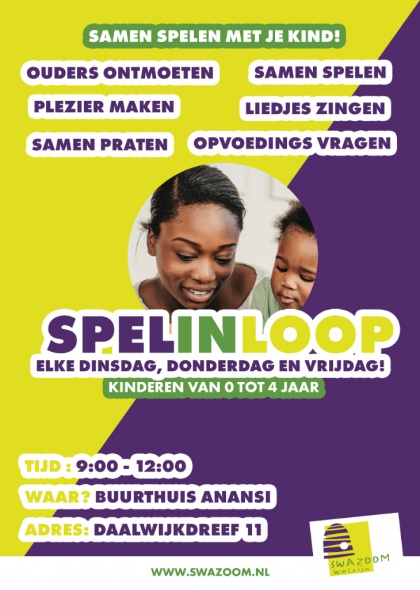 Sfeerimpressie van Spelinloop Swazoom Amsterdam Zuidoost - Venzo & Swazoom Welzijn