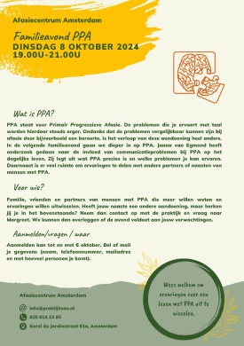 Sfeerimpressie van Familieavond Afasiecentrum Amsterdam bij Praktijk SAA