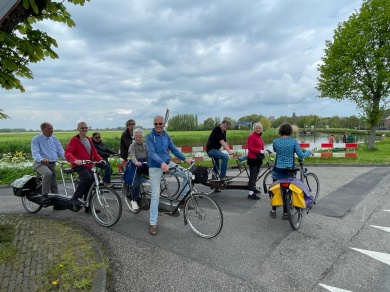 Sfeerimpressie van Tandem rijden met een visuele beperking bij Cormeta