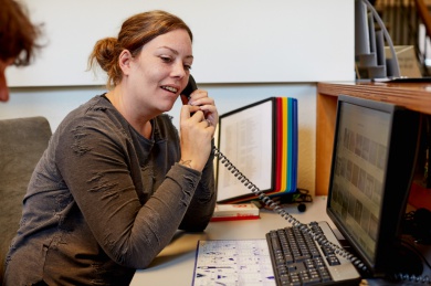 Sfeerimpressie van Telefonist bij de Warmline bij  Roads