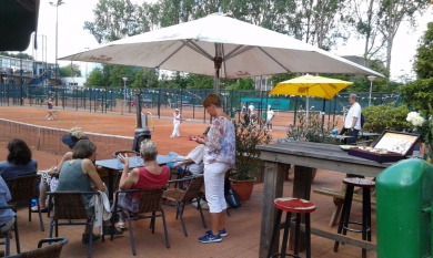 Sfeerimpressie van Tennis voor (ex-)kankerpatiënten bij  Stichting Verder in Balans (ViB)
