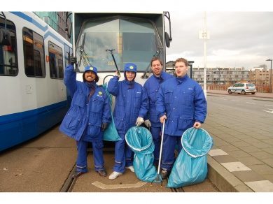 Sfeerimpressie van Werken op de metrostations van het GVB bij  Cordaan